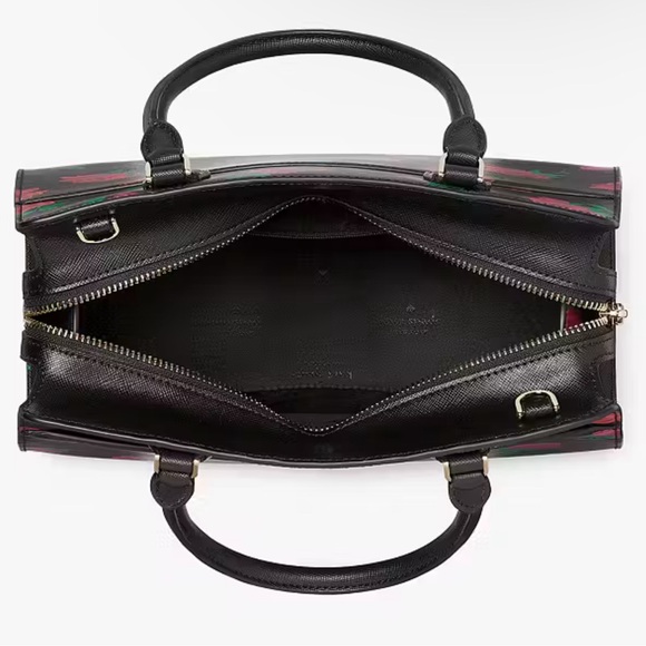 🥳HP🥳Kate Spade NWT Madison Rose Toss Printed Satchel - Picture 3 of 7